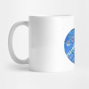 Baseball ball blue Mug